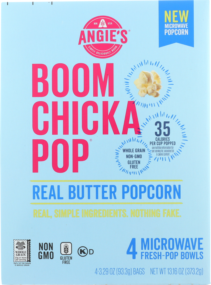 Real Butter Microwave Popcorn, Real Butter - real