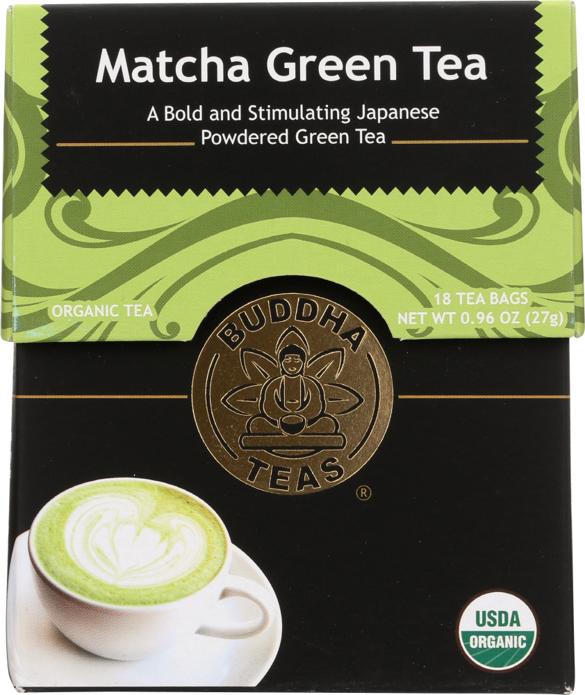 BUDDHA TEAS: Green Tea Matcha, 0.96 oz - 0819005011610