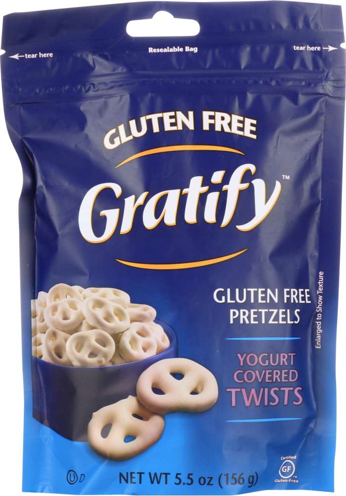 GRATIFY: Gluten Free Yogurt Covered Pretzel Twists, 5.5 oz - 0819021011113