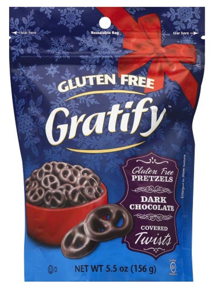 Gratify, Gluten Free Pretzels, Dark Chocolate - 819021011250