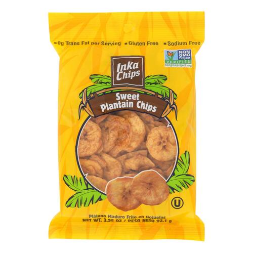 INKA CHIPS: Sweet Plantain, 3.25 oz - 0819046000116
