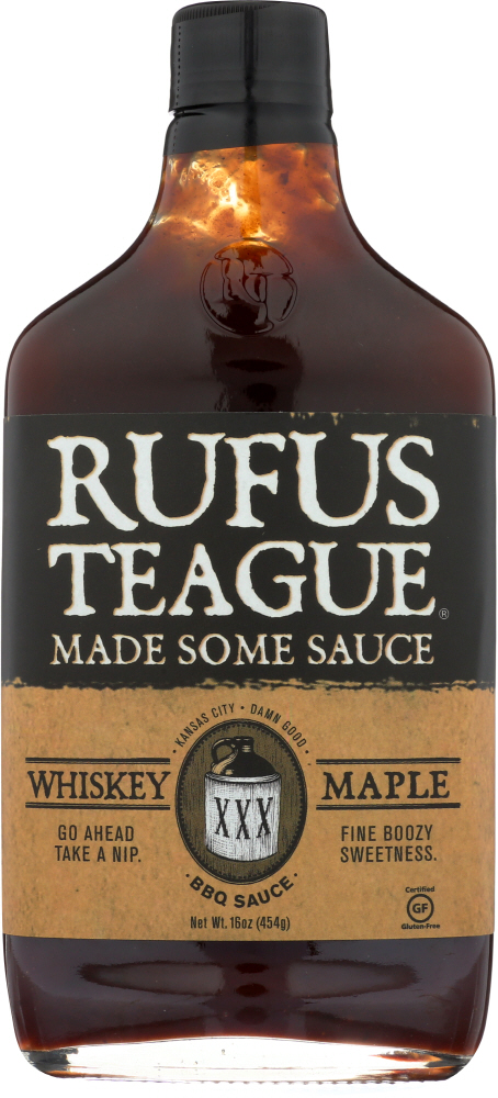 RUFUS TEAGUE: Whiskey Maple Bbq Sauce, 16 oz - 0819153010183