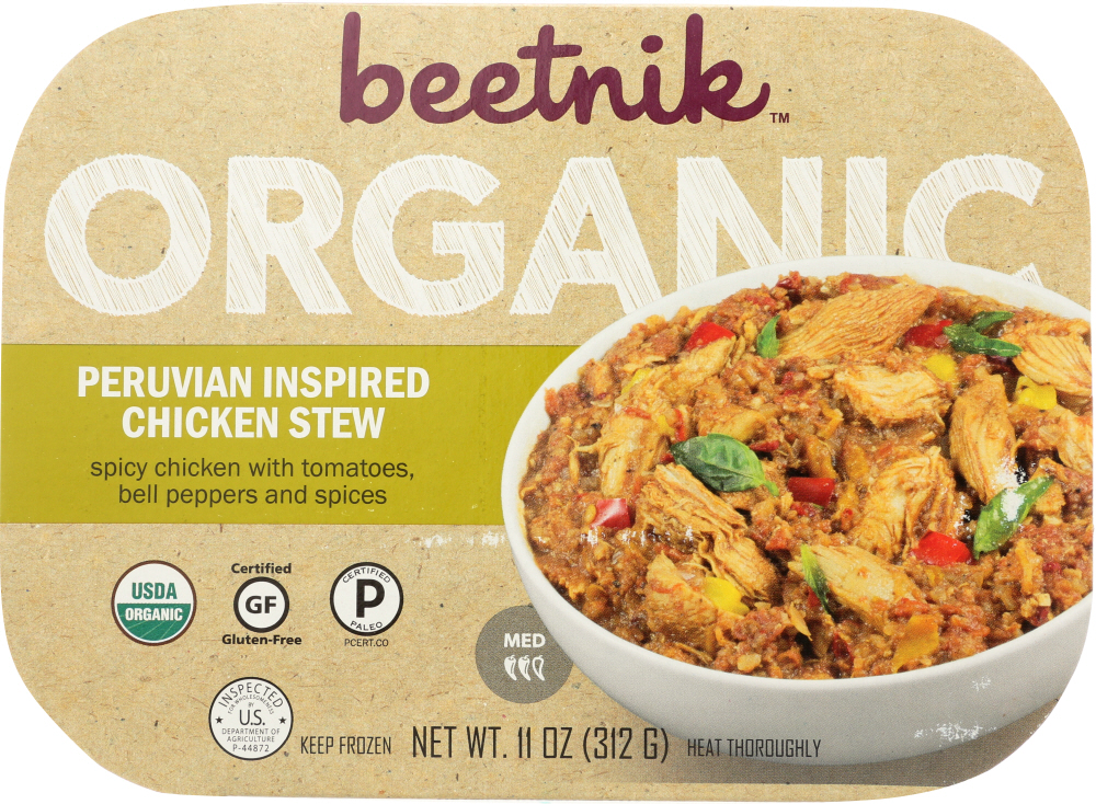 BEETNIK: Organic Peruvian Seasoned Chicken Stew, 11 oz - 0819269011456