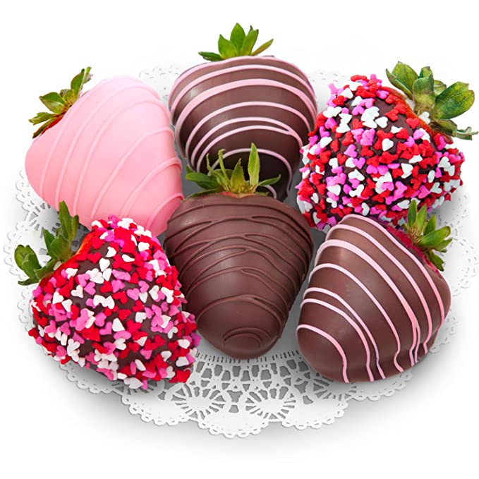  Golden State Fruit 6 Love Berries Chocolate Covered Strawberries  - 819354011866