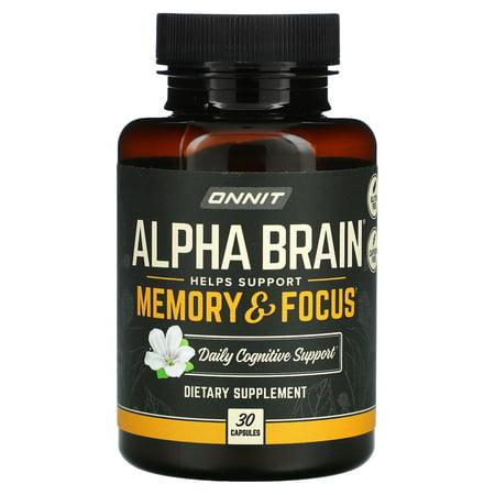 Alpha Brain Memory & Focus 30 Capsules Onnit - 819444010007