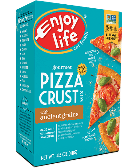 ENJOY LIFE: Gourmet Pizza Crust Mix Gluten Free, 14.5 oz - 0819597010497