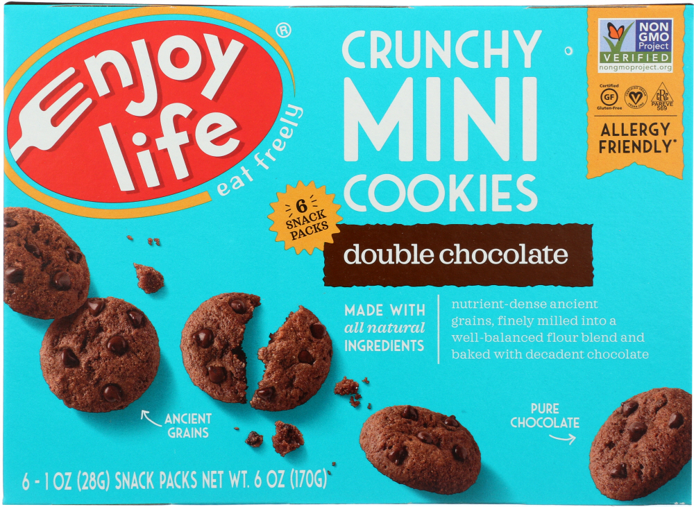 Double Chocolate Crunchy Mini Cookies - 819597010725
