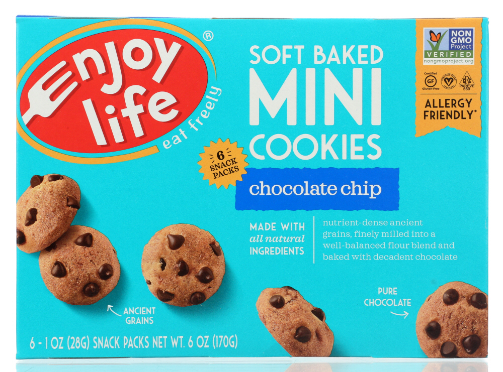 ENJOY LIFE: Chocolate Chip Soft Baked Mini Cookies, 6 oz - 0819597010787