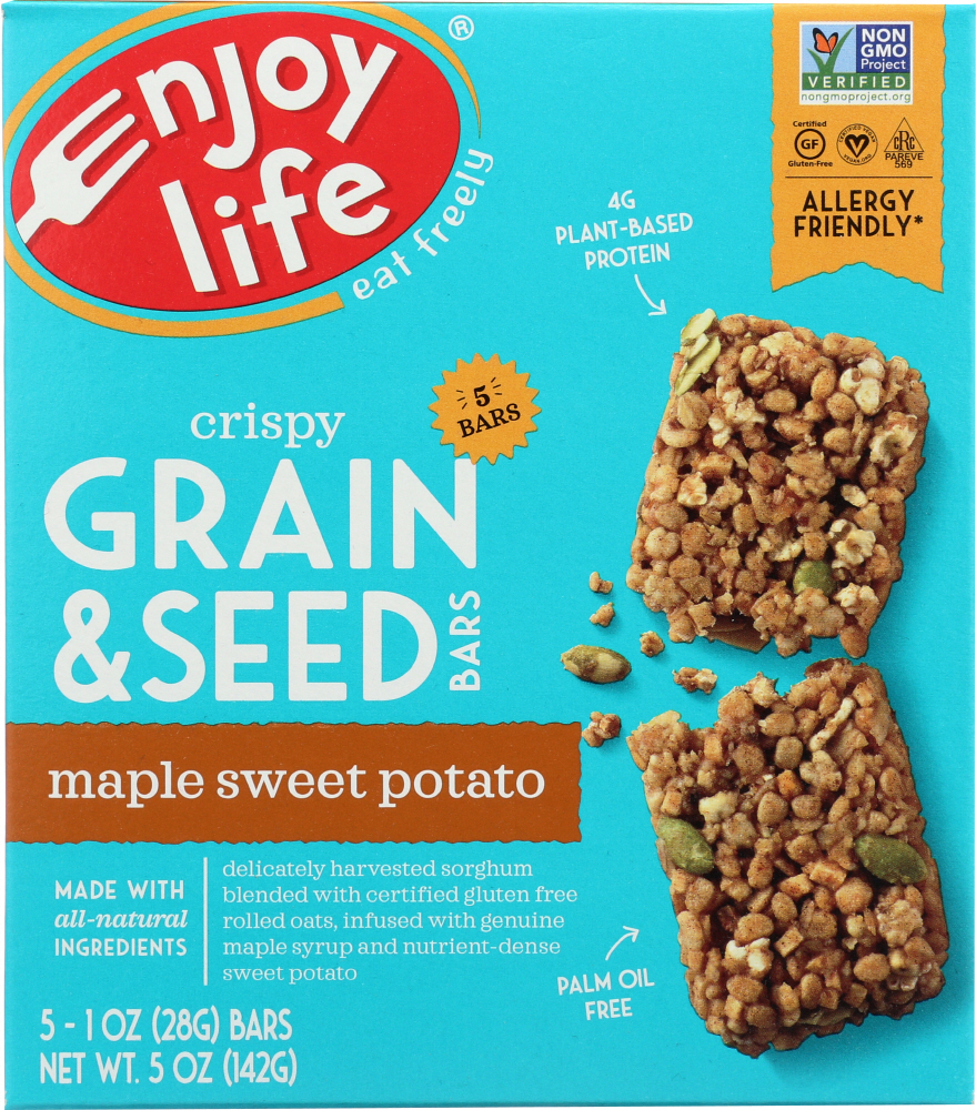 ENJOY LIFE: Bar Grain and Seed Sweet Potato, 5 oz - 0819597011609