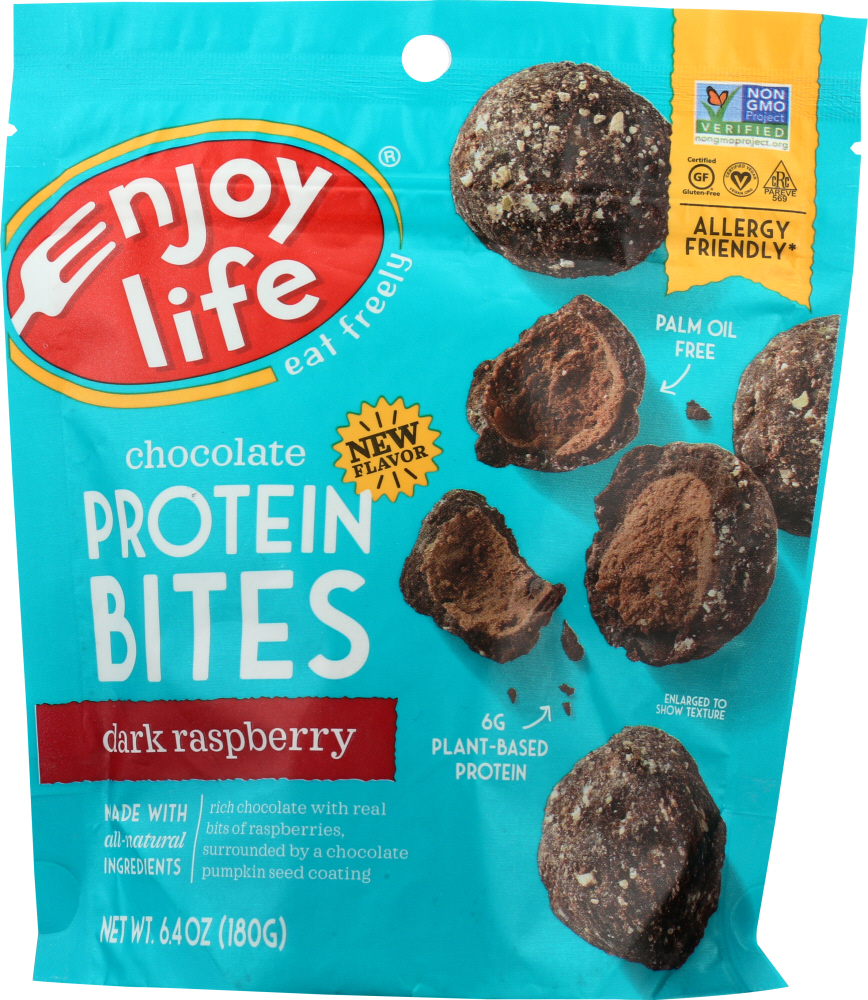 ENJOY LIFE: Dark Raspberry Protein Bites, 6.4 oz - 0819597012101