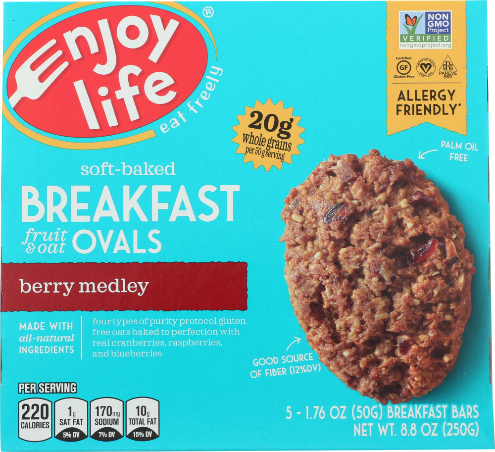 ENJOY LIFE: Breakfast Ovals Berry Medley, 8.8 oz - 0819597012583