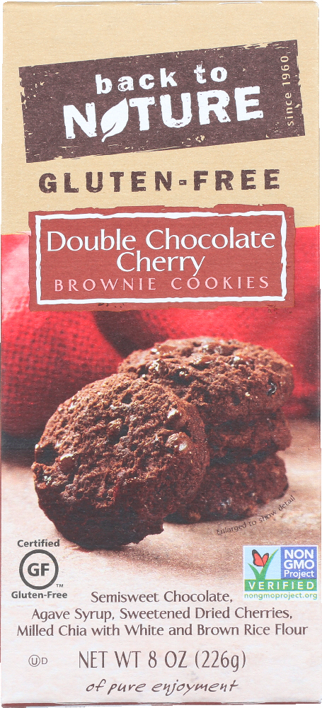 Back To Nature, Brownie Cookies, Double Chocolate Cherry - 819898010066