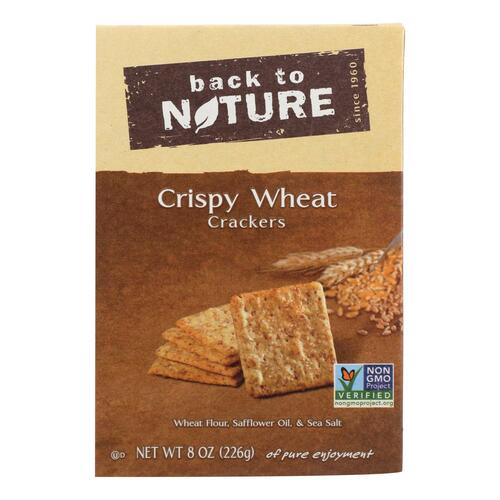 BACK TO NATURE: Crackers Crispy Wheat, 8 oz - 0819898010219
