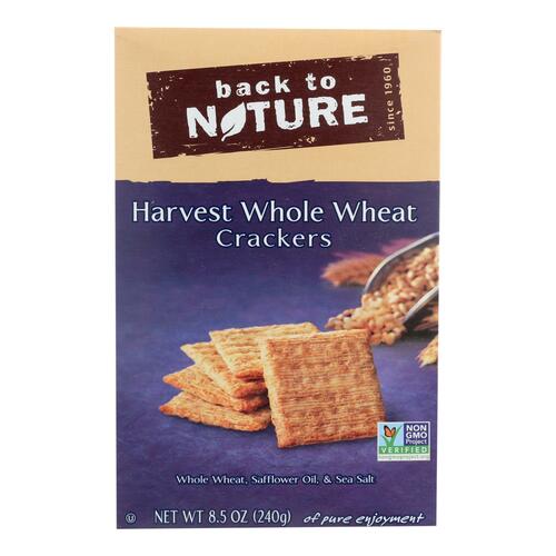 BACK TO NATURE: Harvest Whole Wheat Crackers, 8.5 oz - 0819898010233