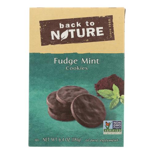 BACK TO NATURE: Cookies Fudge Mint, 6.4 oz - 0819898011025