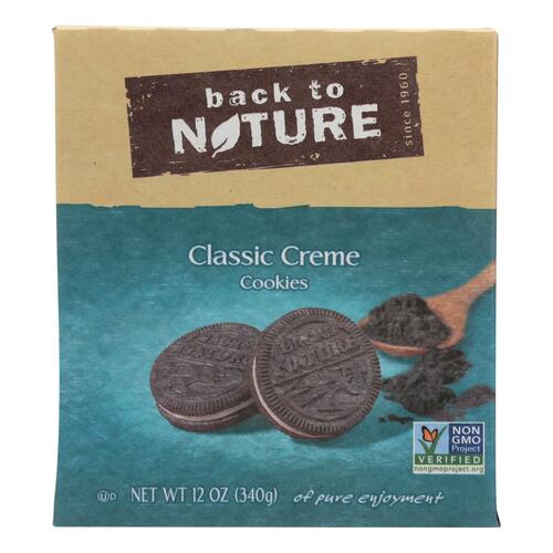 Back To Nature Creme Cookies - Classic - Case Of 6 - 12 Oz. - 819898011032