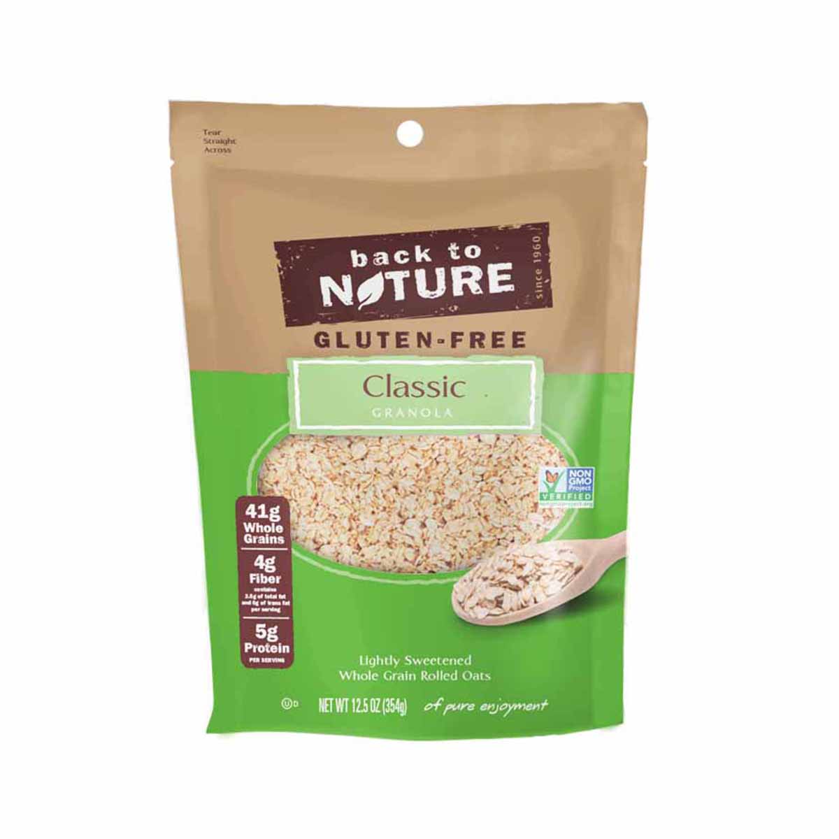 BACK TO NATURE: Gluten-Free Classic Granola, 12.5 oz - 0819898012008