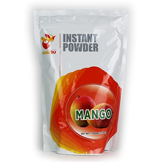  BOBA2U Bubble Tea - Instant Drink Powder (Mango) 2.2 lbs  - 820371000771
