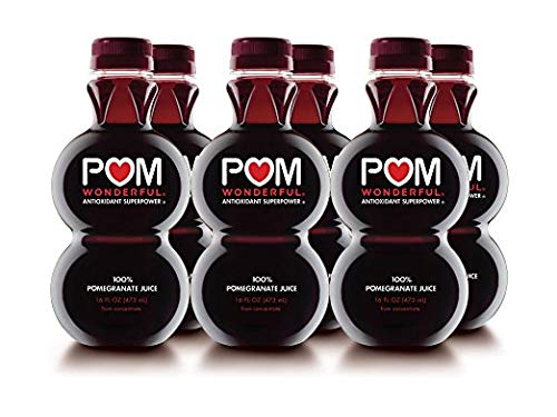  POM Wonderful, 100% Pomegranate Juice, 16 Fl Oz Bottle (Pack of 6)  - 824150601166