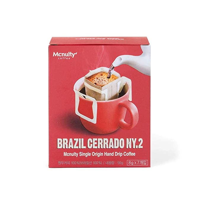  Mcnulty Hand Drip Roasted Bean 8g 7 Bags Coffee Mix Sticks (Brazil Cerrado)  - 825282175570