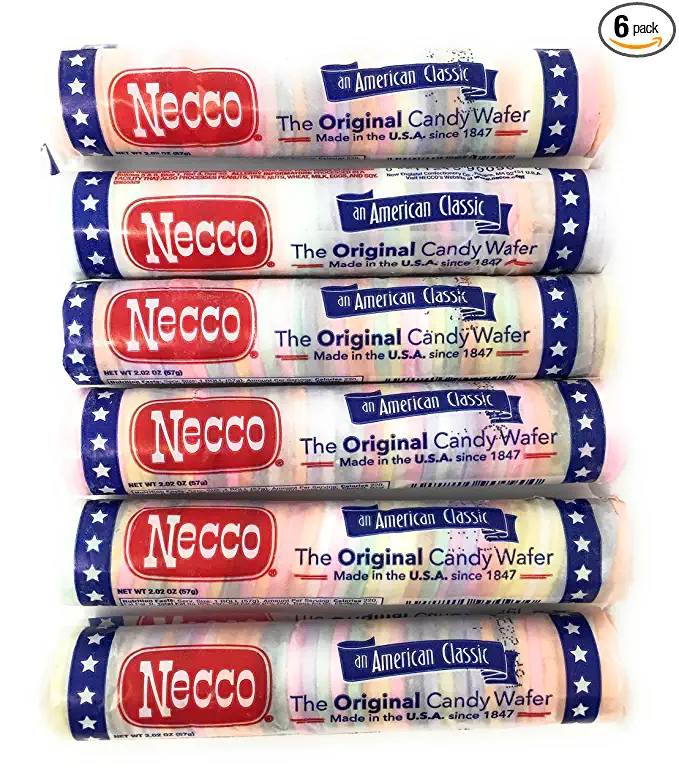  Necco Wafers Original Assorted Candy Rolls (Set of 6)  - 611417967239