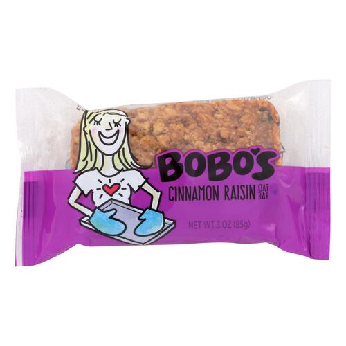 BOBO’S OAT BARS: All Natural Bar Cinnamon Raisin, 3 oz - 0829262000081