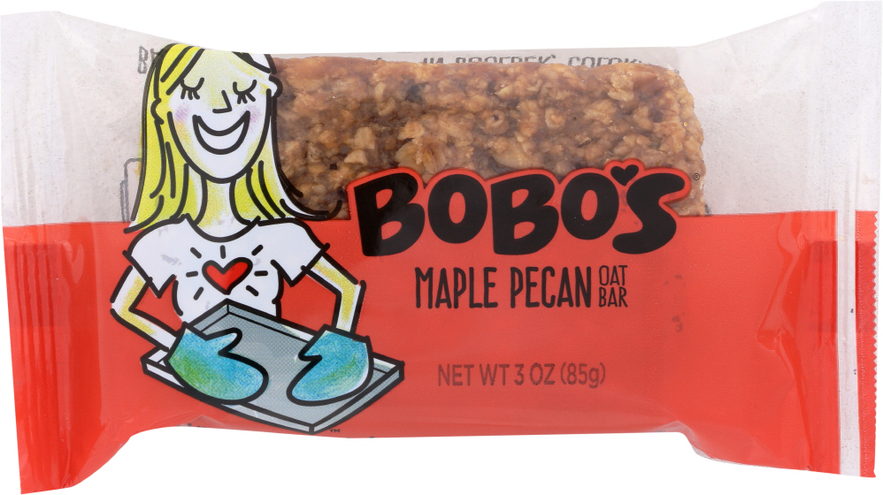 Bobo's Oat Bars - All Natural - Gluten Free - Maple Pecan - 3 Oz Bars - Case Of 12 - 829262000210