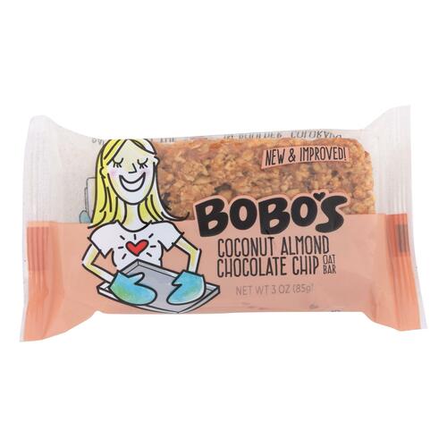Bobo's Oat Bars - All Natural - Gluten Free - Chocolate Almond - 3 Oz Bars - Case Of 12 - 0829262000227