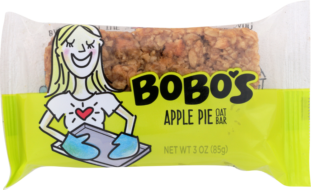 BOBOS OAT BARS: Gluten Free All Natural Apple Pie, 3 oz - 0829262000319