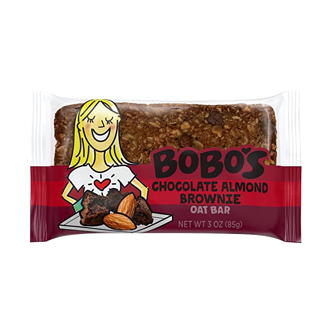  Bobo's Oat Bars, Gluten Free Bars, Chocolate Almond Brownie, Pack of 12  - 829262002962