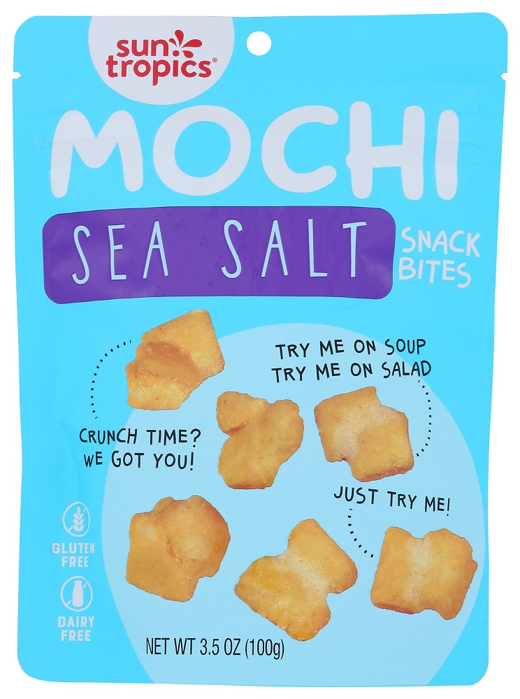 SUN TROPICS: Sea Salt Mochi Snack Bites, 3.5 oz - 0829354102235