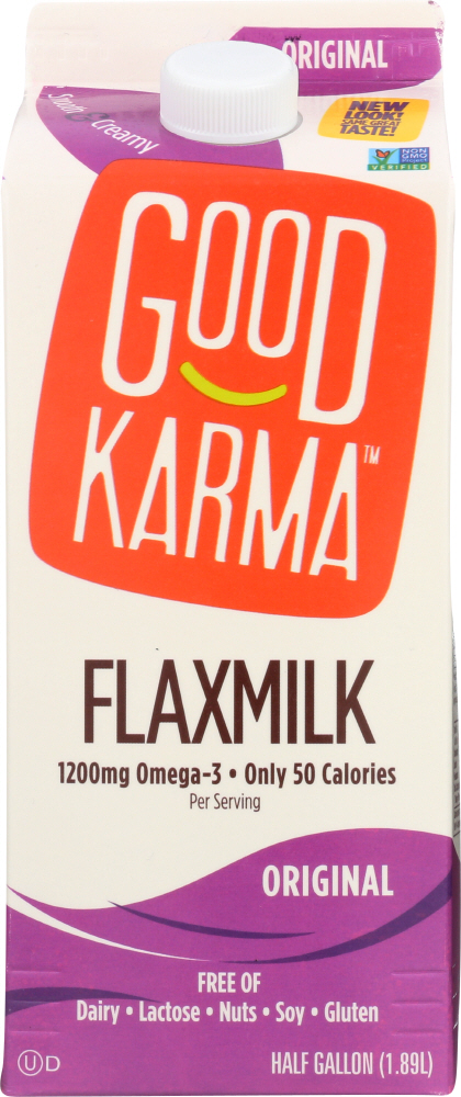 GOOD KARMA: Flax Milk Original, 64 oz - 0829462001185