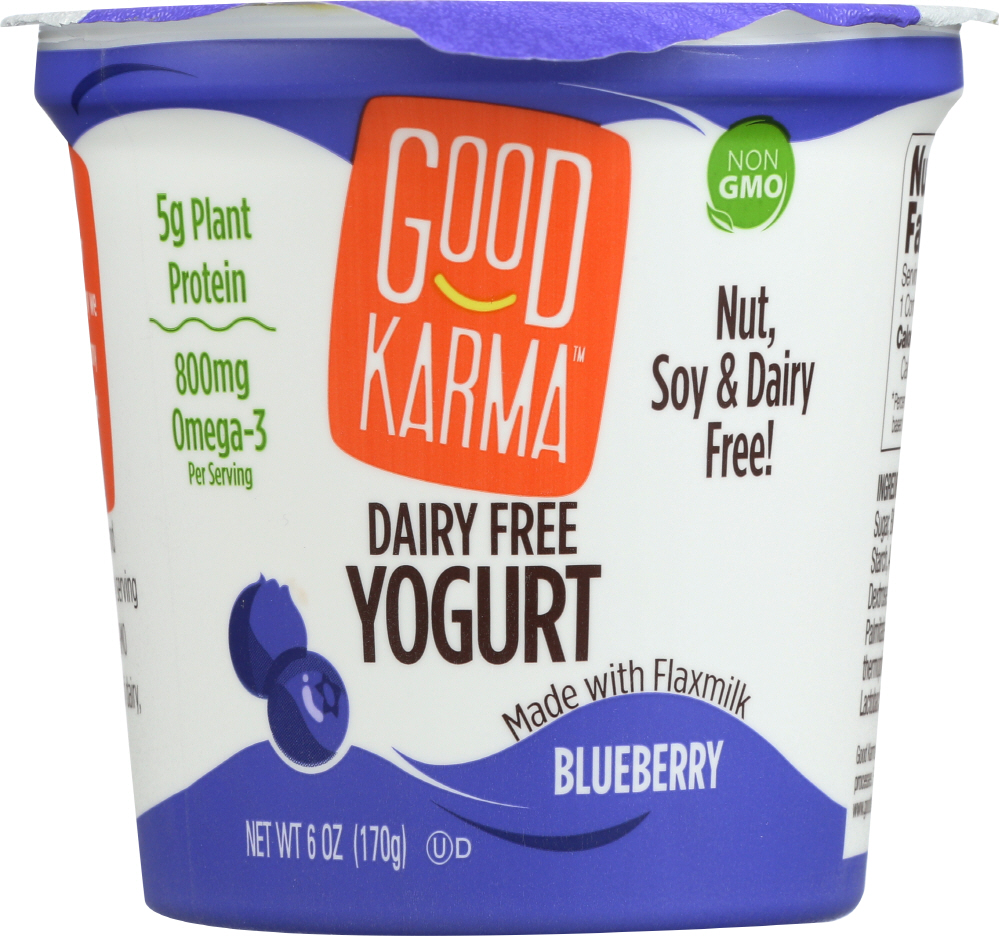 GOOD KARMA: Dairy Free Blueberry Yogurt, 6 oz - 0829462502019