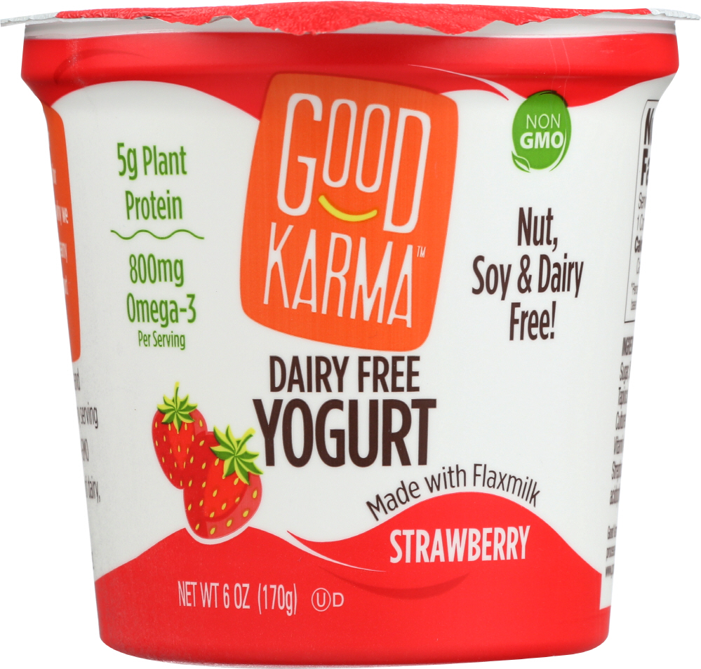 GOOD KARMA: Yogurt Strawberry, 6 oz - 0829462502026