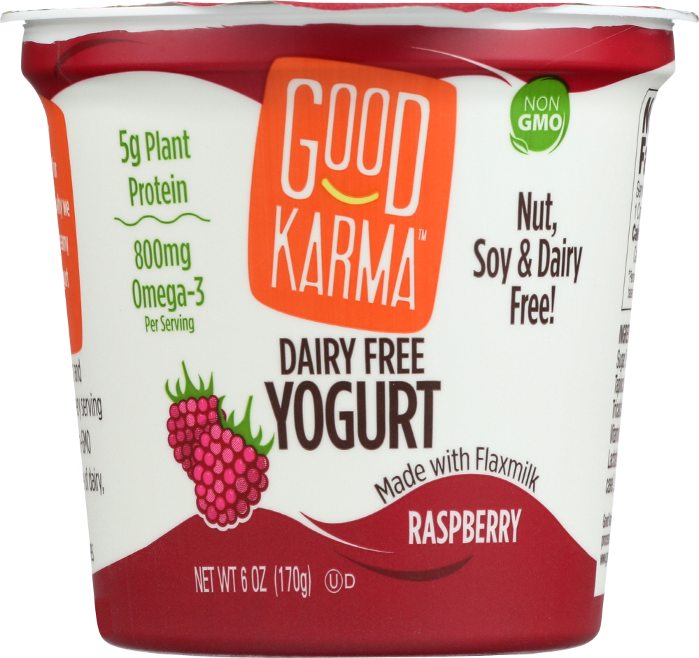 GOOD KARMA: Raspberry Dairy Free Yogurt, 6 oz - 0829462502064