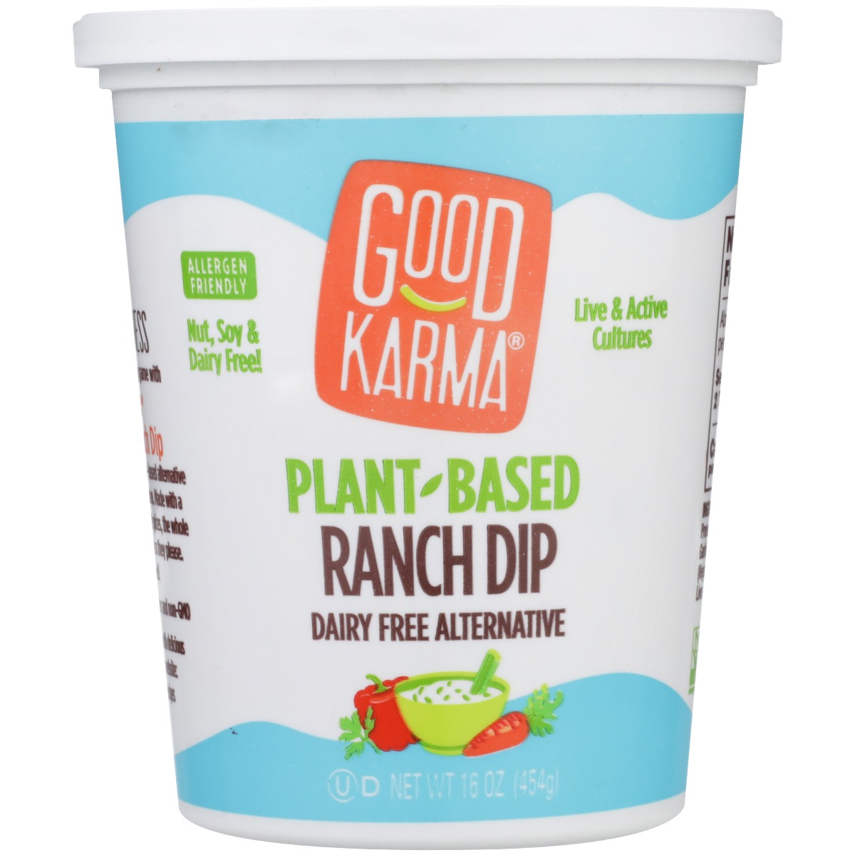 GOOD KARMA: Plant-Based Ranch Dip, 16 oz - 0829462503023