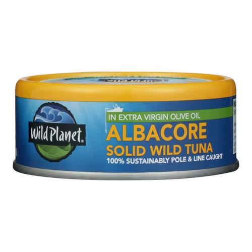 Wild Planet Wild Albacore Tuna In Extra Virgin Olive Oil - Case Of 12 - 5 Oz. - 829696000572