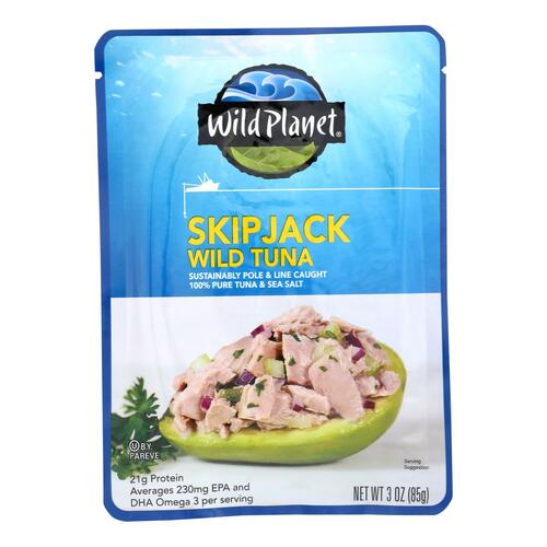 Wild Planet Skip Jack Wild Tuna - Case Of 24 - 3 Oz - 829696001319