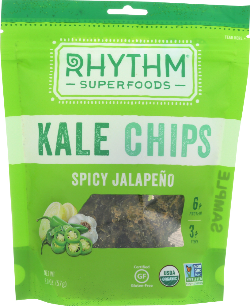 Kale Chips, Spicy Jalapeno - 829739000743