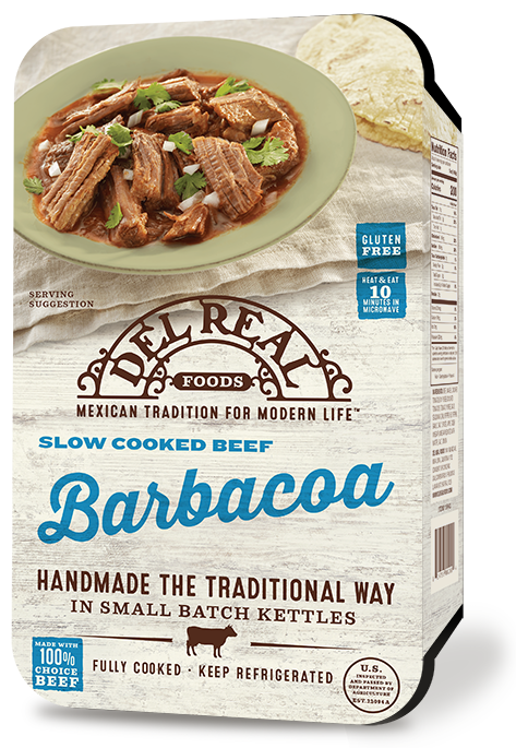 DEL REAL FOODS: Barbacoa Slow Cooked Beef, 15 oz - 0829793020039