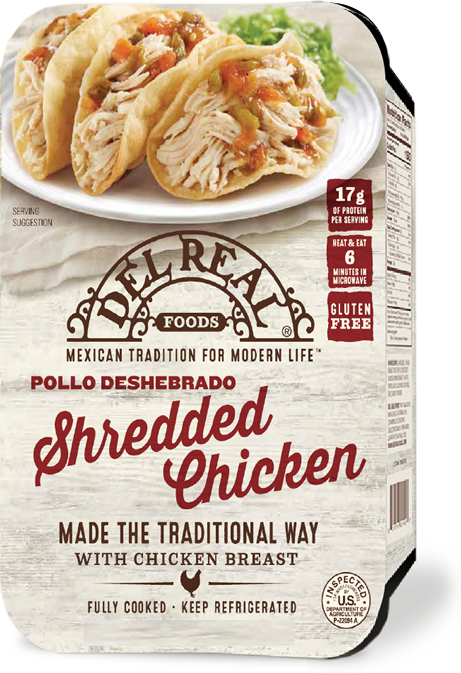 Del Real Foods, Shredded Chicken - 829793022934