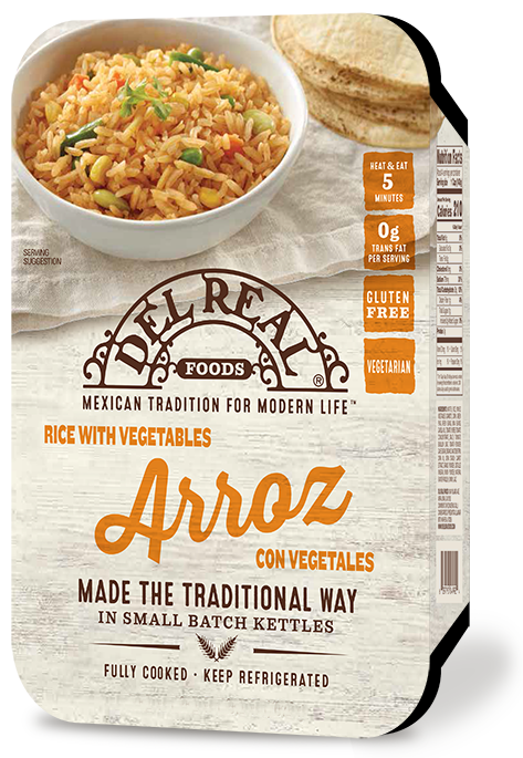 DEL REAL FOODS: Arroz Rice with Vegetables, 1.50 lb - 0829793049924