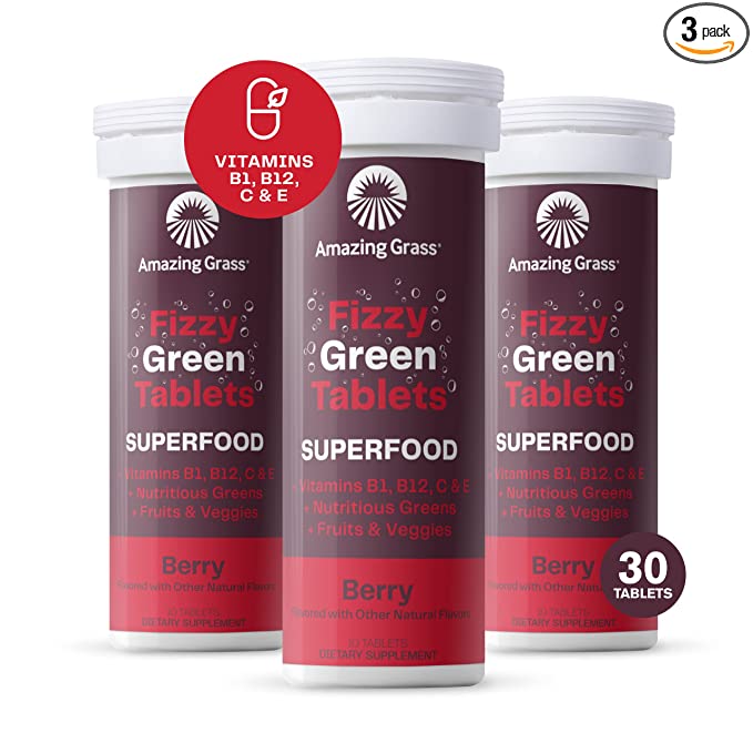  Amazing Grass Fizzy Green Tablets Superfood - 829835008186
