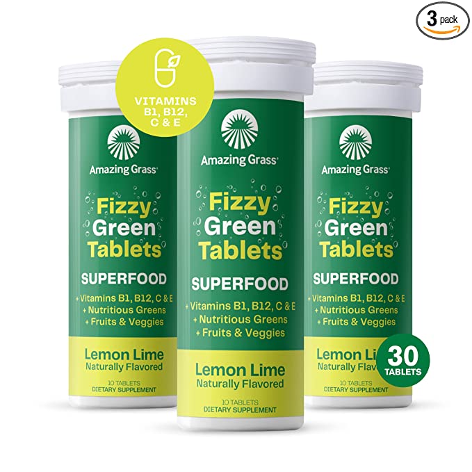 Amazing Grass Fizzy Green Tablets Superfood - 829835008193