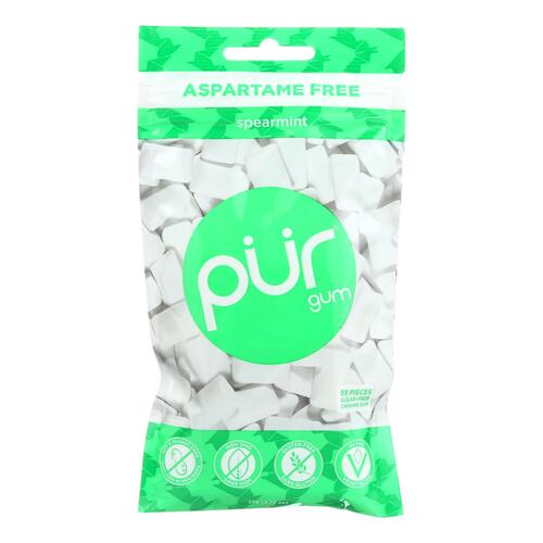 PUR: Spearmint Chewing Gum, 2.72 oz - 0830028000832
