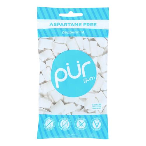 Pur Peppermint Gum - Case Of 12 - 2.72 Oz - 830028000856