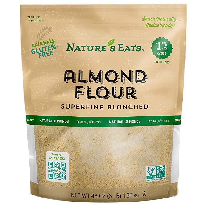  Nature's Eats Blanched Almond Flour, 48 Ounce (Packaging may vary)  - 832112001596