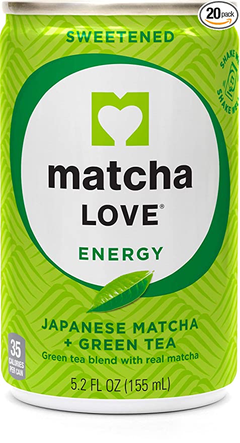  Matcha Love Green Tea Sweetened Energy Shots, 5.2 Ounce (Pack of 20)  - 773821242347