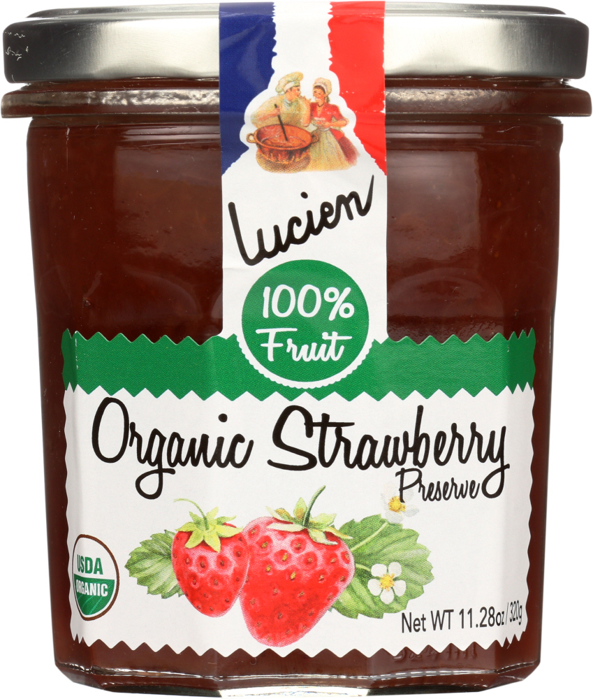 LUCIEN GEORGELIN: Spread Fruit Strawberry Organic, 320 gm - 0835175000094