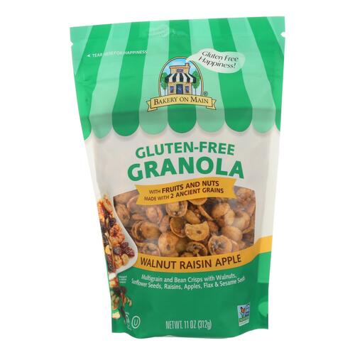 BAKERY ON MAIN: Gluten Free Granola Apple Raisin Walnut, 11 oz - 0835228006004